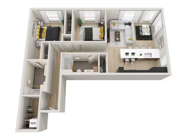 2x2 C 725 floor plan