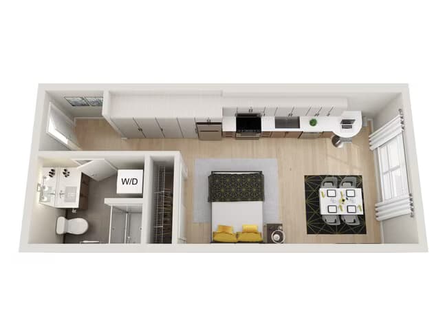 Studio A 621 floor plan