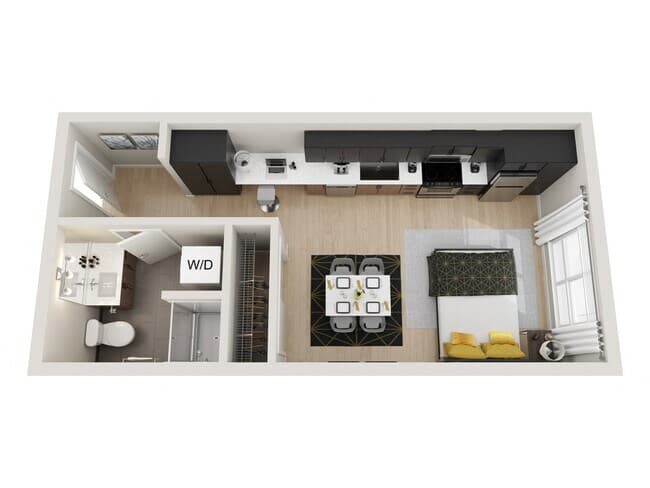 Studio D 709 floor plan