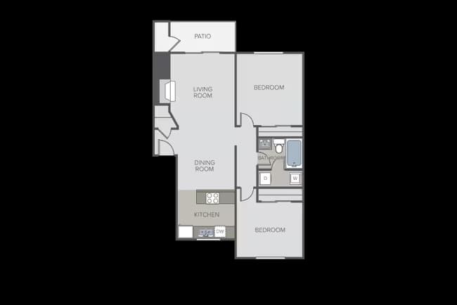 Unit MM103 W1068 floor plan