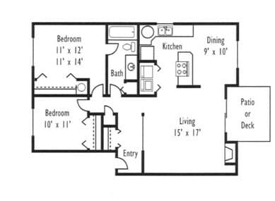 2x1A X1 floor plan