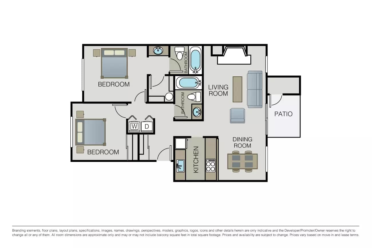 Plan 2B L103 floor plan