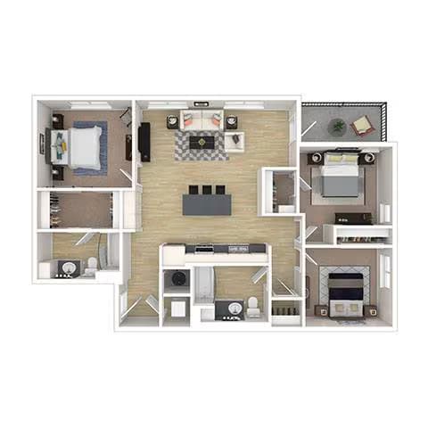 C1 A-302 floor plan