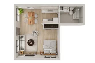 Studio B 12 floor plan