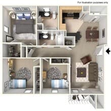 3x2PR K-208 floor plan