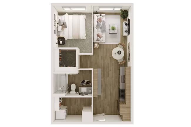Pershing 206 floor plan