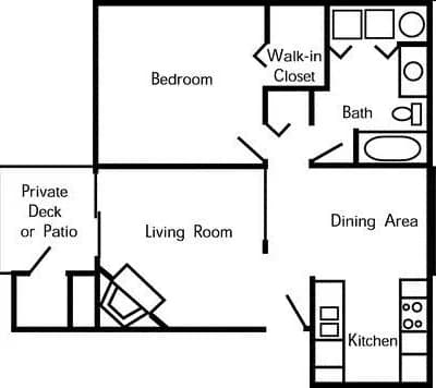 1x1A 105 floor plan