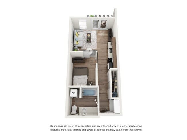 Studio 616 floor plan