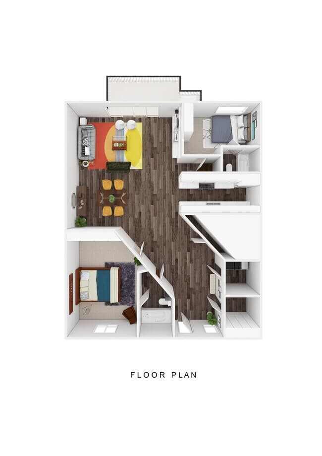 2 Bed 2 Bath C10 floor plan