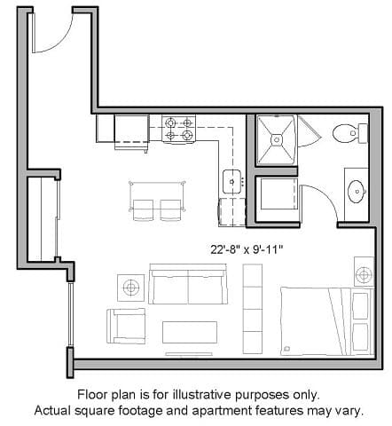 S3 Studio South S721 floor plan