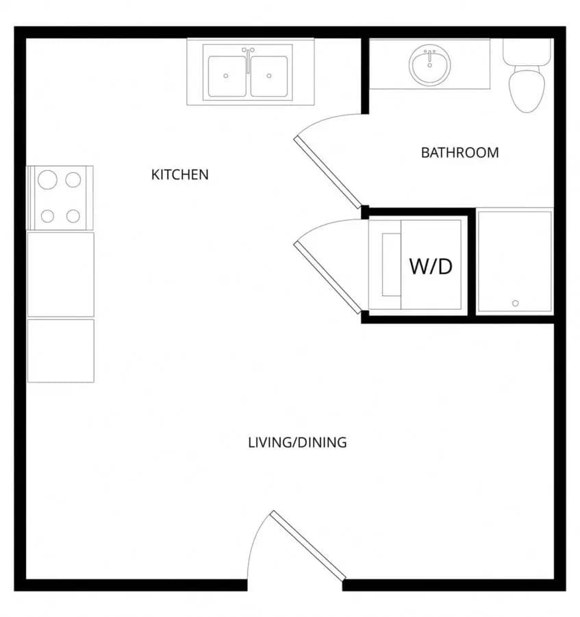 Micro Studio WAITSTU3 floor plan