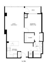 1x1 B6 1906 floor plan