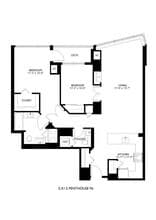 2x1.5 Penthouse P6 3210 floor plan