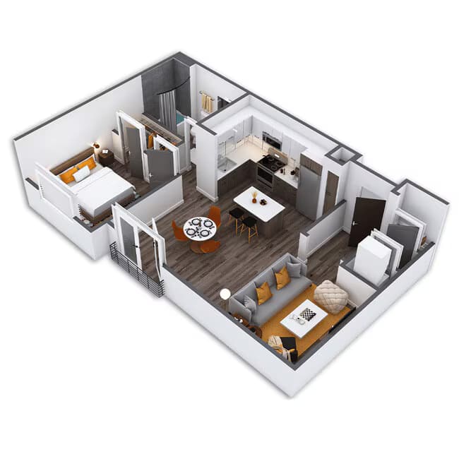 Oak Platinum 1412 floor plan