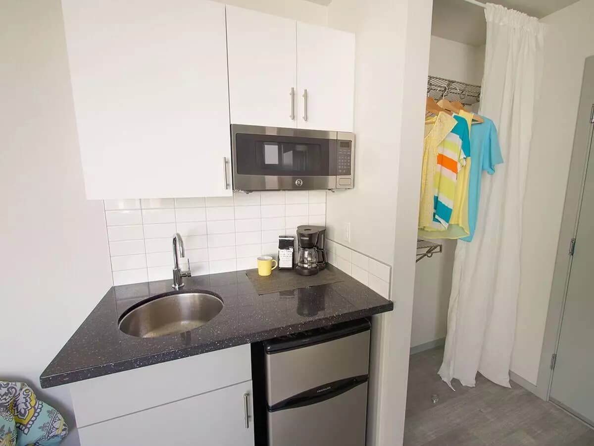 0BR/1BA floor plan