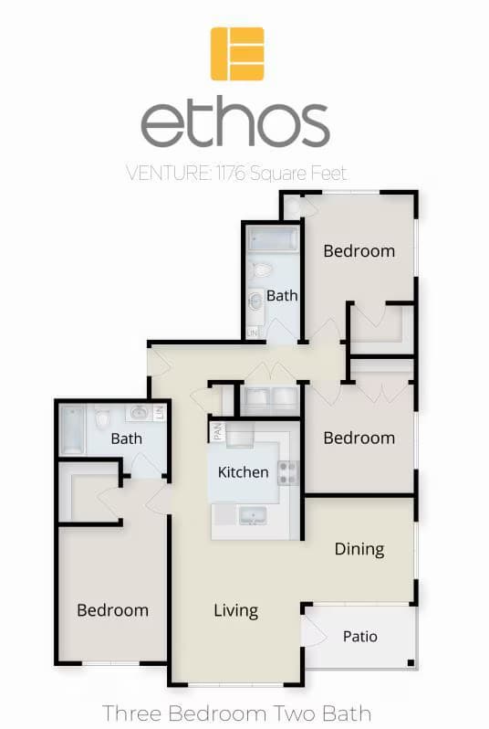 Venture V-304 floor plan