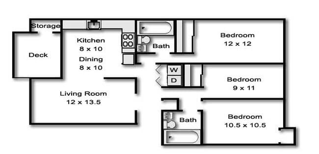 3x2 2416-G floor plan