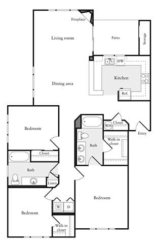 Unit D207 D207 floor plan