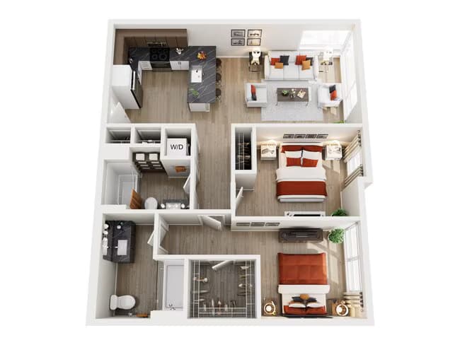 2x2 A 323 floor plan