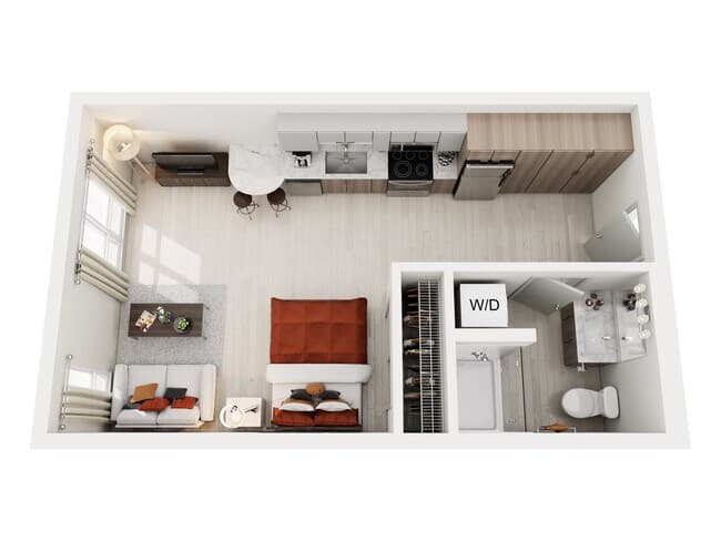 Studio B 326 floor plan