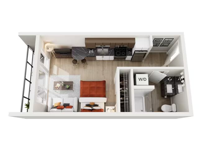 Studio E 602 floor plan
