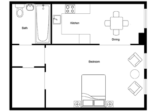 Studio G 004 floor plan