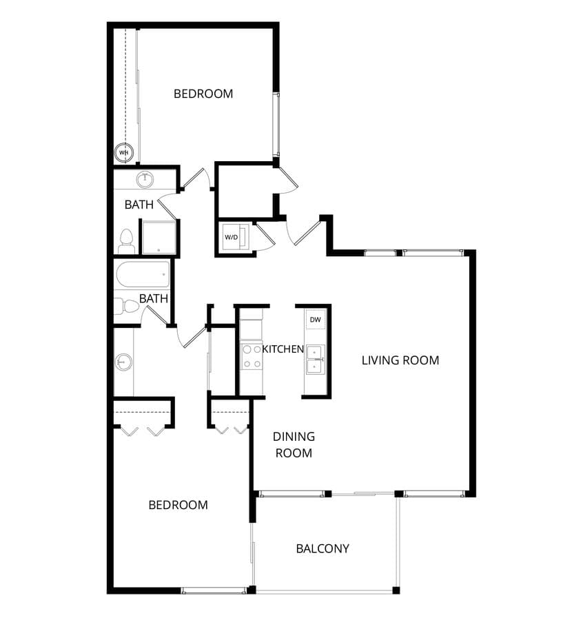 Unit A203 A203 floor plan