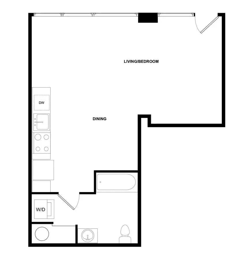 Greenwood Studio Plan 3 W229 floor plan