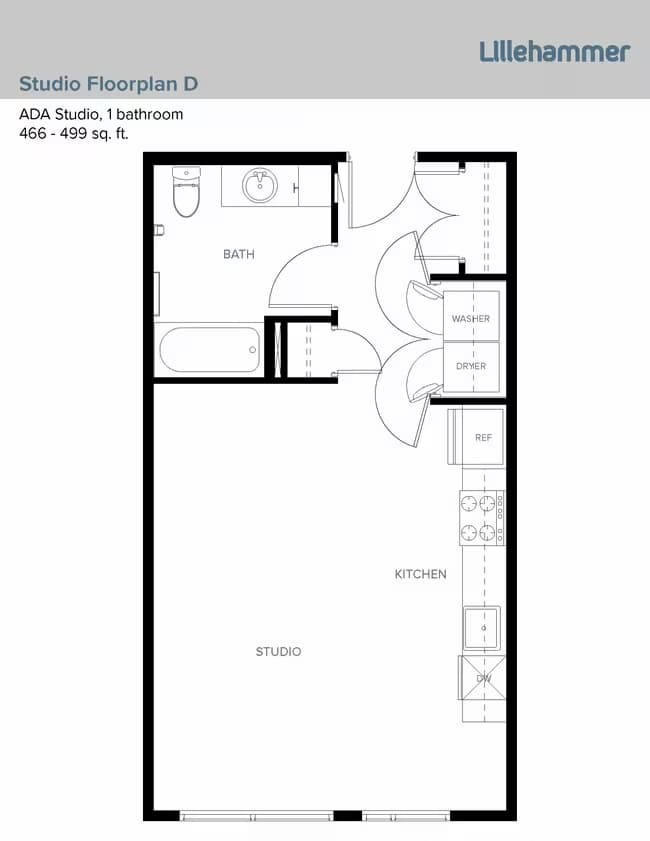 Studio D 515-MFTE floor plan