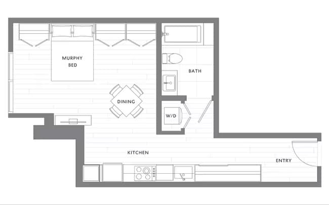 Studio S2 S-2405 floor plan