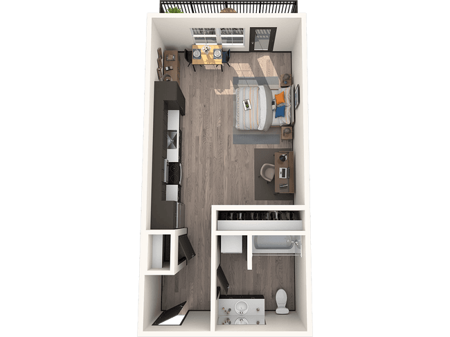 Studio 309 floor plan