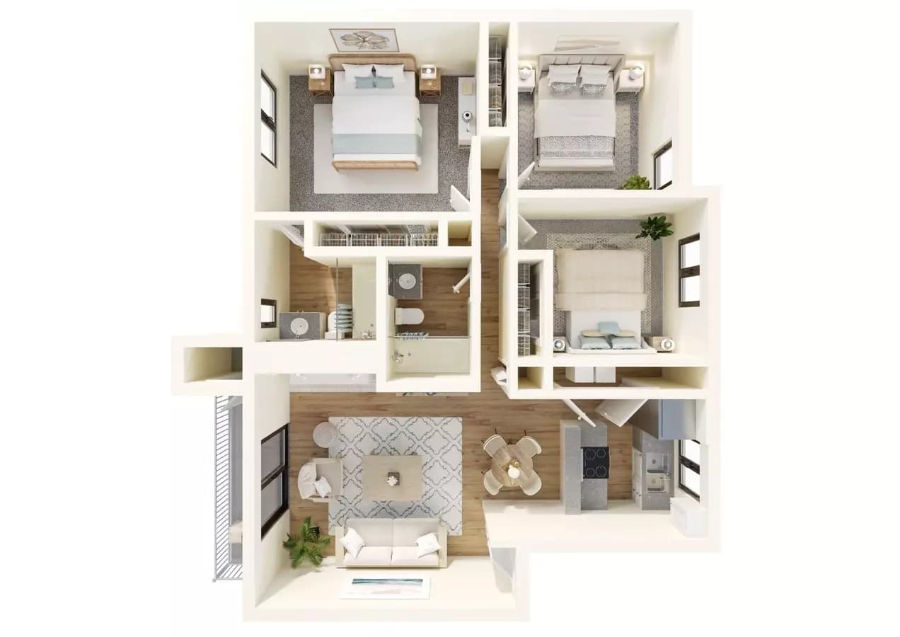Unit Q101 Q101 floor plan