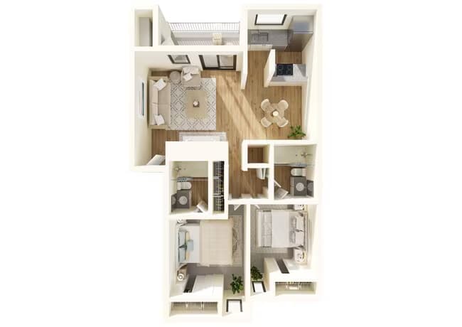 B4 with In Home Laundry D204 floor plan