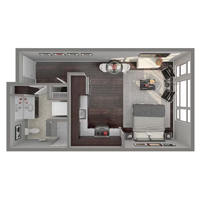 Studio - C 108 floor plan