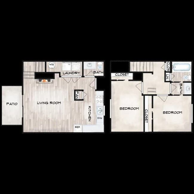 2*1.5 104 floor plan