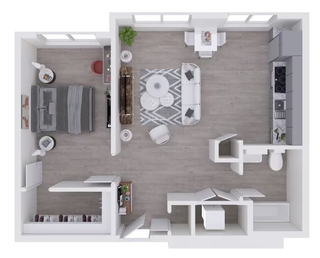 The Rubel A1 floor plan