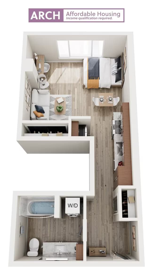 S4 Studio Affordable 316 floor plan