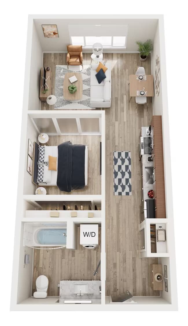 U1 Urban One Bedroom 710 floor plan