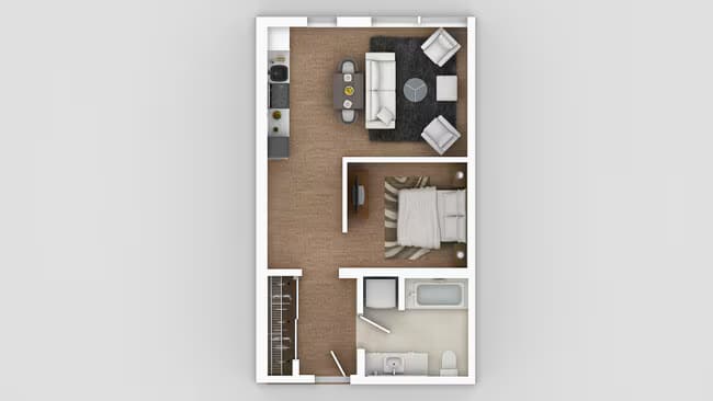 Urban 1x1 0704 floor plan