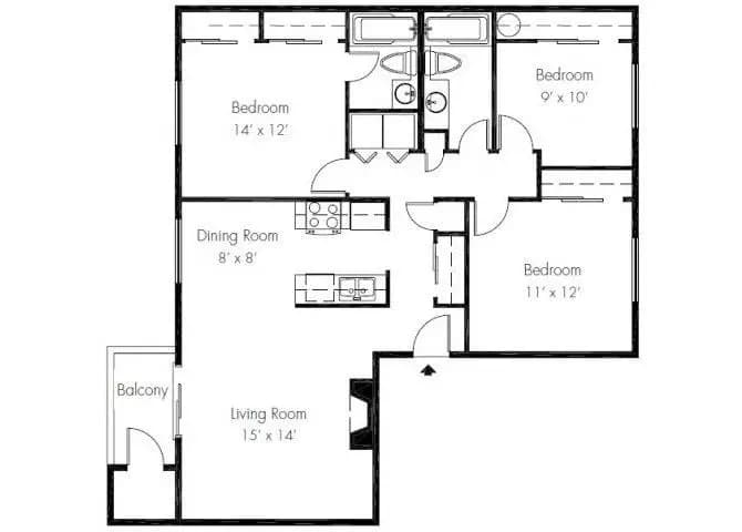 Unit 33C 33C floor plan