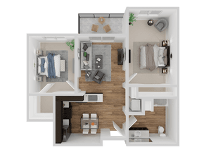 2x1 | Age 55+ A315 floor plan