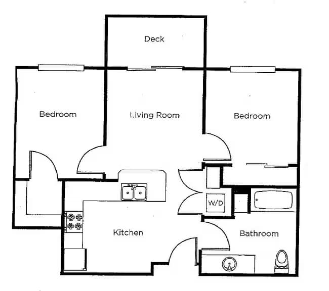 2x1 | Age 55+ A239 floor plan