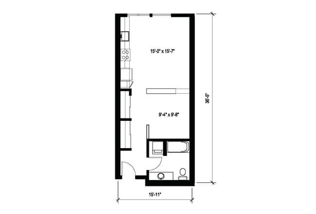 Executive Studio B10 304 floor plan