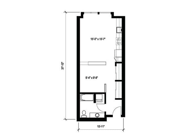 Executive Studio B13 403 floor plan