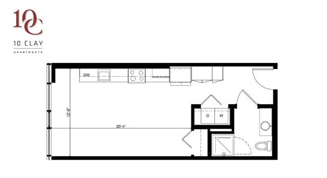 Studio floor plan