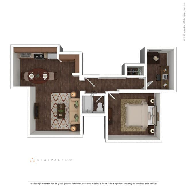 One Bedroom floor plan