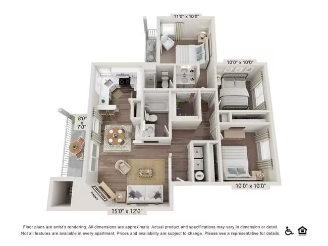 C1 332 floor plan