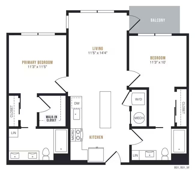 B1 2103 floor plan