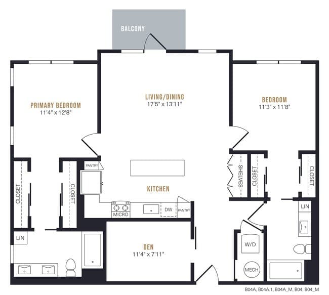 B4 1208 floor plan