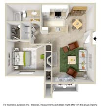 Hemlock Renovated C-102 floor plan